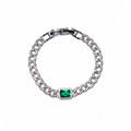 Jade silver bracelet