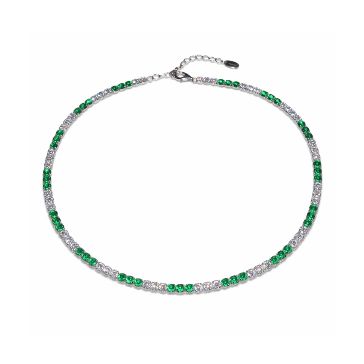 Jade tennis necklace
