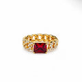 Ruby gold ring