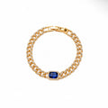 Sapphire gold bracelet