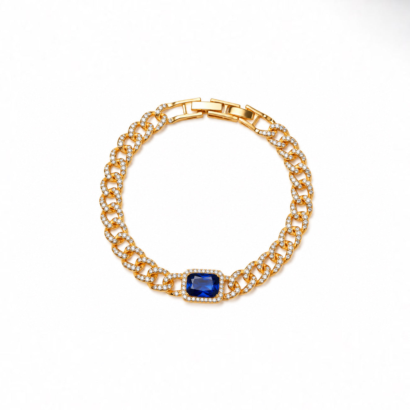Sapphire gold bracelet