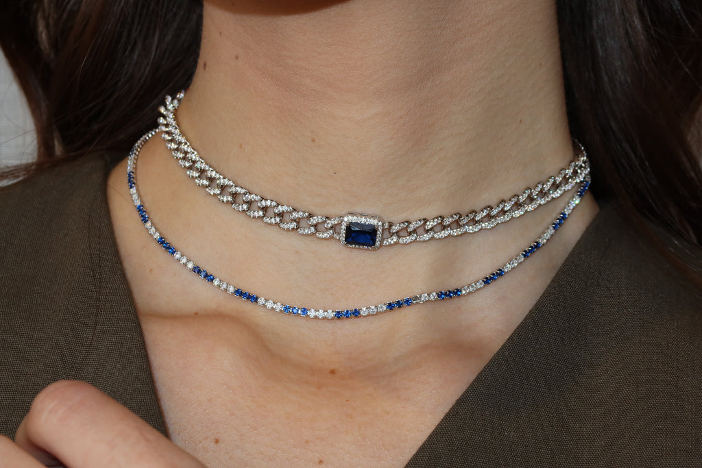 Sapphire necklace