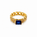 Sapphire gold ring