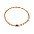 Ruby link necklace