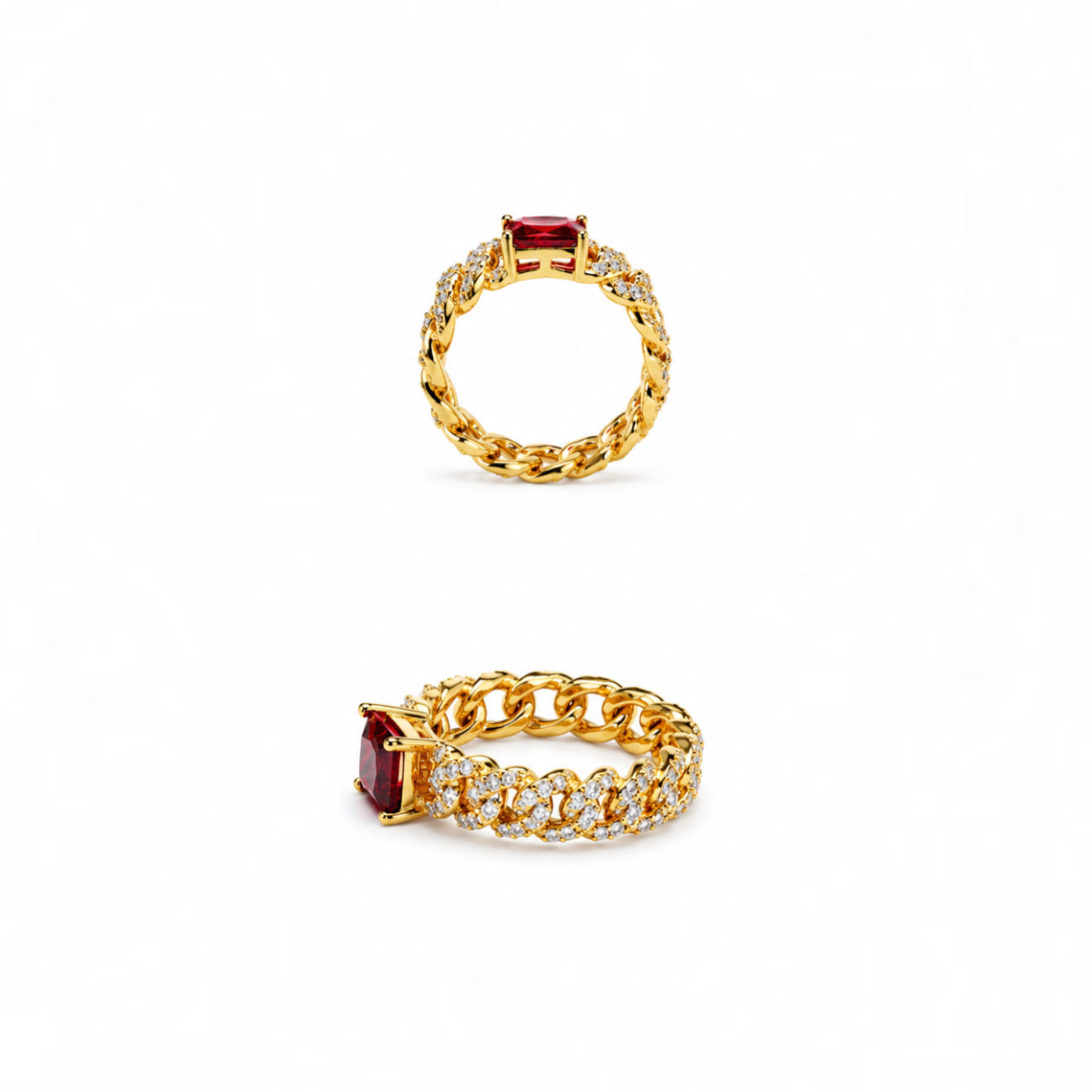 Ruby gold ring