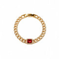 Ruby gold bracelet