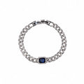 Sapphire silver bracelet