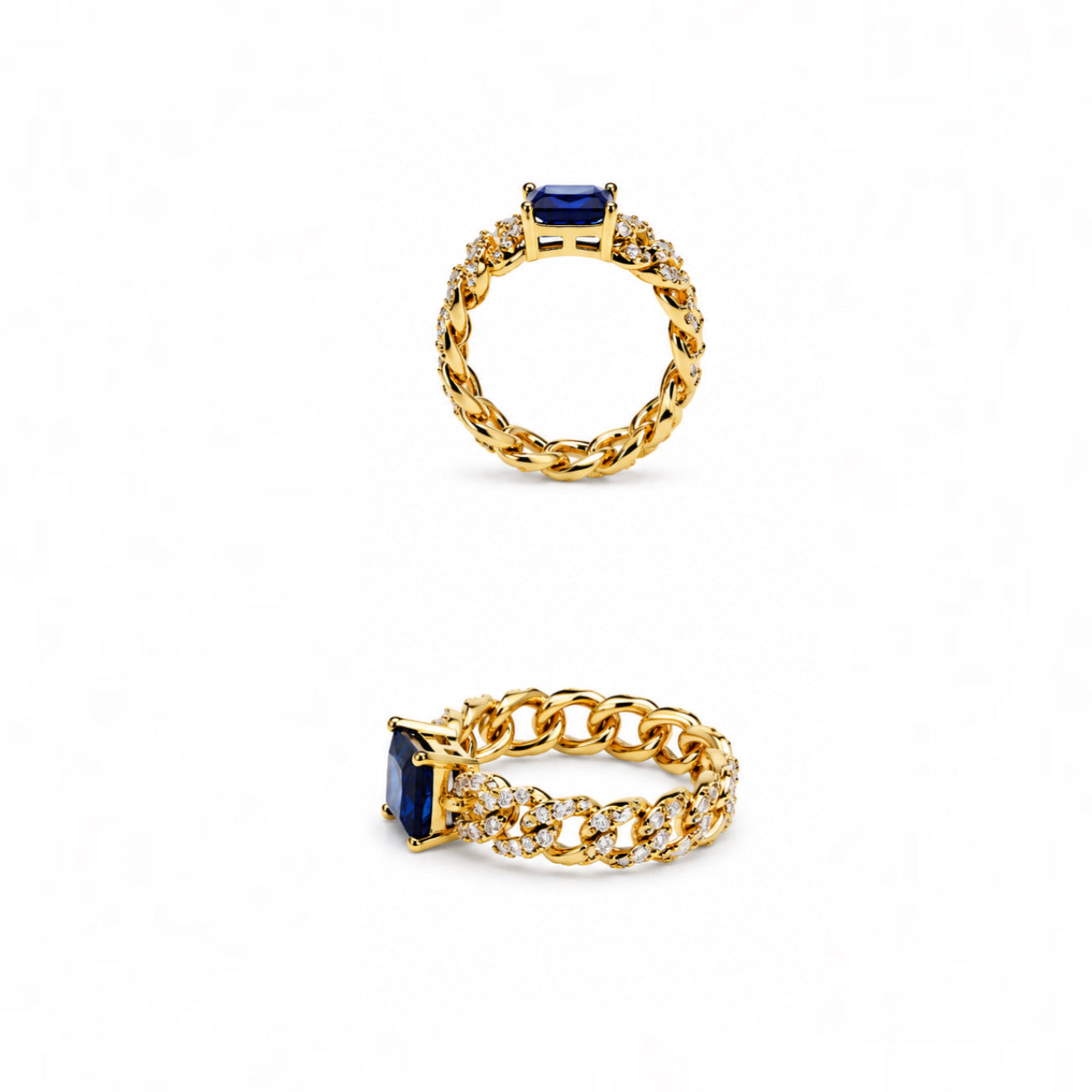 Sapphire gold ring