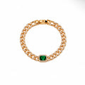 Jade gold bracelet