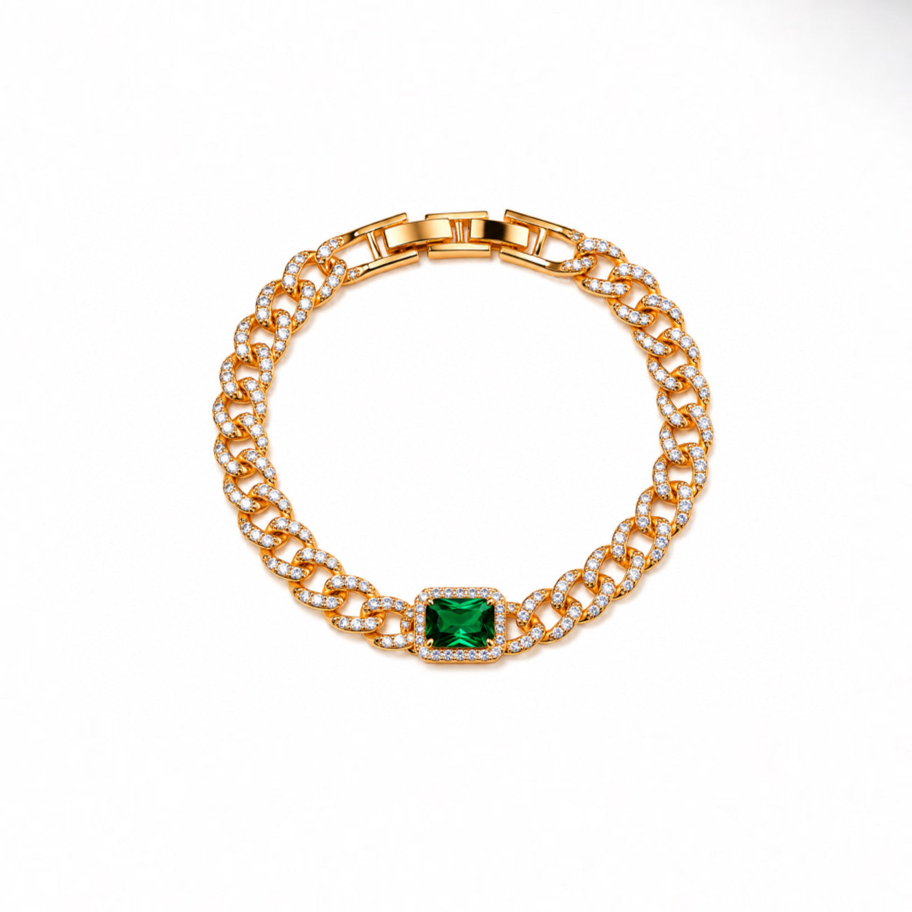 Jade gold bracelet