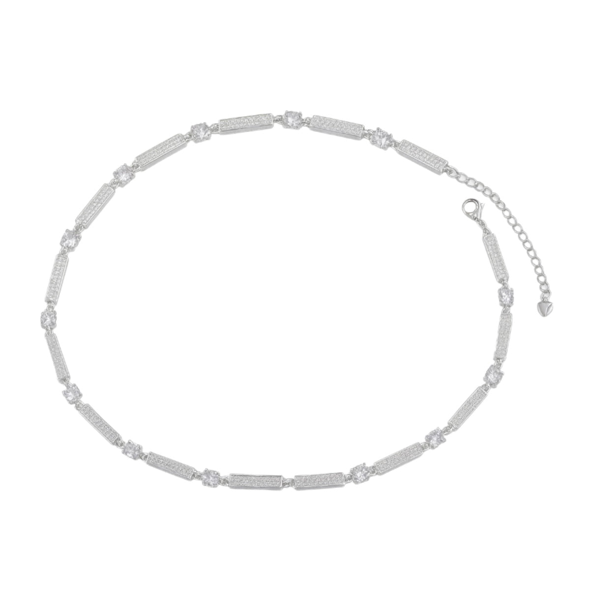 Elara silver necklace