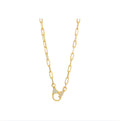 Zia Gold Chain Clasp Necklace